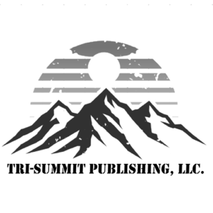 Tri-Summit Logo which depicts three mountain peaks with a rising sun in the background